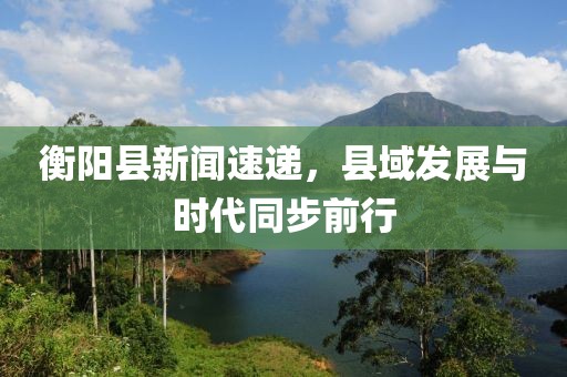 衡阳县新闻速递，县域发展与时代同步前行