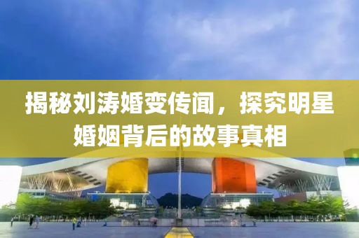 揭秘刘涛婚变传闻，探究明星婚姻背后的故事真相