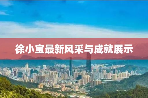 徐小宝最新风采与成就展示