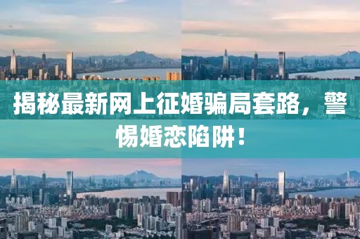 揭秘最新网上征婚骗局套路，警惕婚恋陷阱！