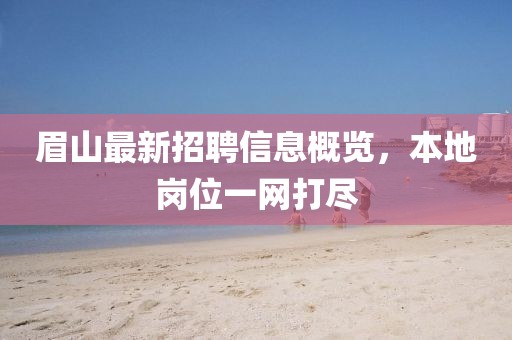 眉山最新招聘信息概览，本地岗位一网打尽
