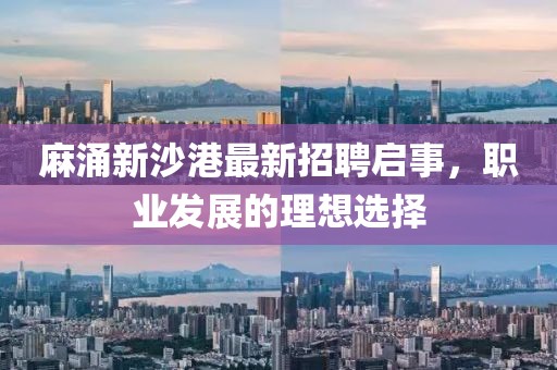 麻涌新沙港最新招聘启事，职业发展的理想选择