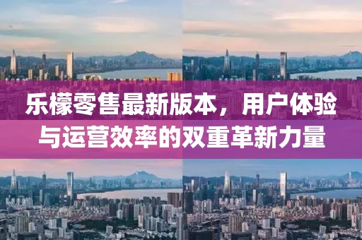乐檬零售最新版本，用户体验与运营效率的双重革新力量