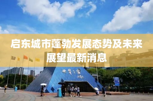 启东城市蓬勃发展态势及未来展望最新消息