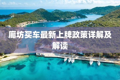 廊坊买车最新上牌政策详解及解读