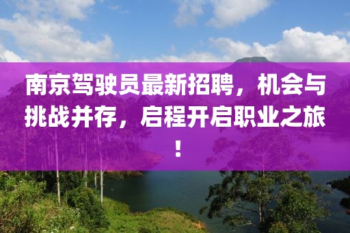 南京驾驶员最新招聘，机会与挑战并存，启程开启职业之旅！