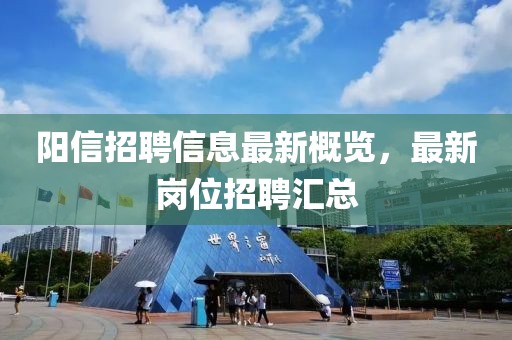 阳信招聘信息最新概览，最新岗位招聘汇总