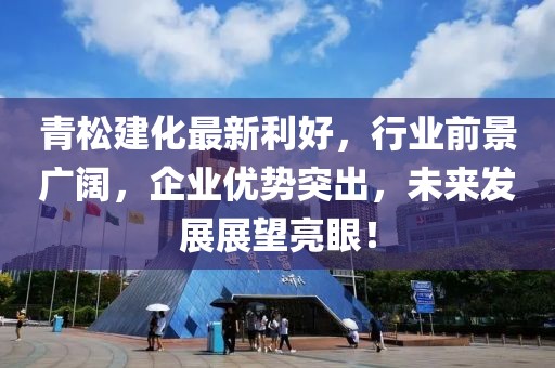 青松建化最新利好，行业前景广阔，企业优势突出，未来发展展望亮眼！