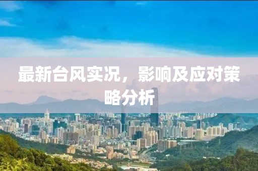 最新台风实况，影响及应对策略分析