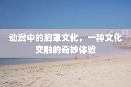 动漫中的胸罩文化，一种文化交融的奇妙体验