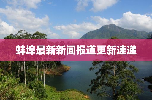 蚌埠最新新闻报道更新速递