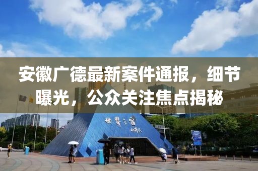 安徽广德最新案件通报，细节曝光，公众关注焦点揭秘