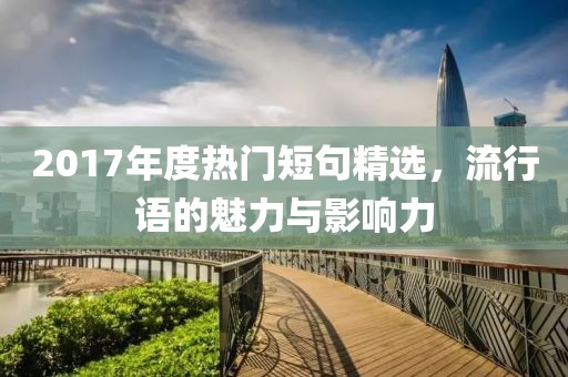 2017年度热门短句精选，流行语的魅力与影响力