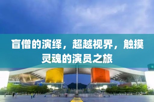 盲僧的演绎，超越视界，触摸灵魂的演员之旅