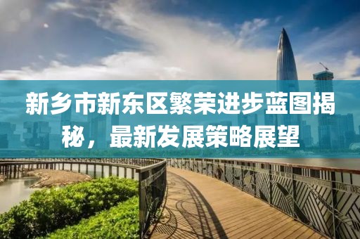 新乡市新东区繁荣进步蓝图揭秘，最新发展策略展望