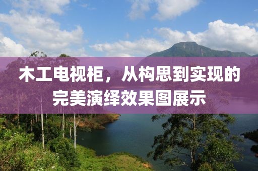 木工电视柜，从构思到实现的完美演绎效果图展示