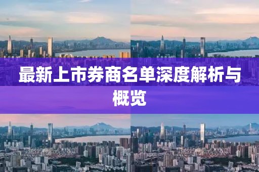 最新上市券商名单深度解析与概览