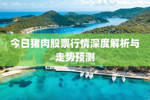 今日猪肉股票行情深度解析与走势预测