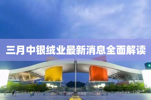 三月中银绒业最新消息全面解读
