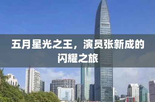 五月星光之王，演员张新成的闪耀之旅