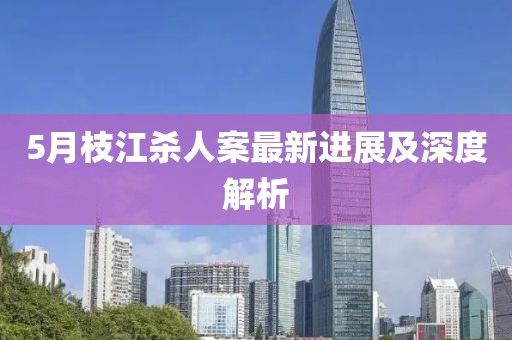 5月枝江杀人案最新进展及深度解析