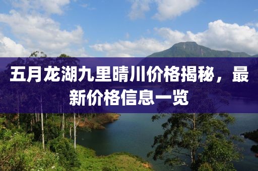五月龙湖九里晴川价格揭秘，最新价格信息一览