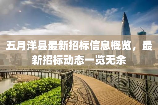 五月洋县最新招标信息概览，最新招标动态一览无余