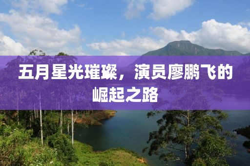 五月星光璀璨，演员廖鹏飞的崛起之路