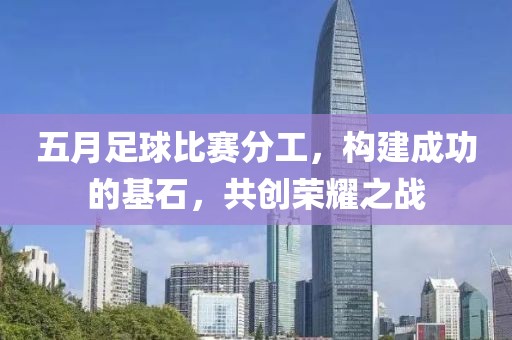五月足球比赛分工，构建成功的基石，共创荣耀之战
