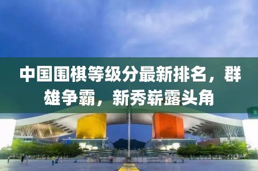 中国围棋等级分最新排名，群雄争霸，新秀崭露头角