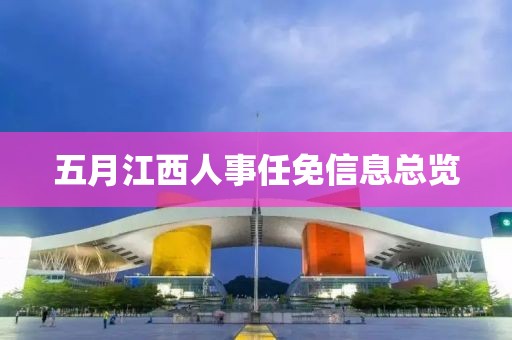 五月江西人事任免信息总览