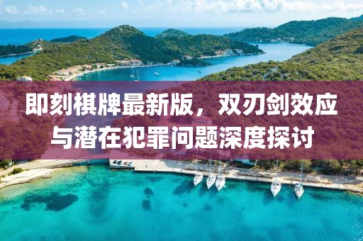 即刻棋牌最新版，双刃剑效应与潜在犯罪问题深度探讨