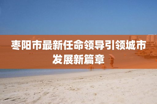 枣阳市最新任命领导引领城市发展新篇章