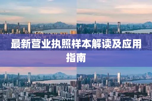 最新营业执照样本解读及应用指南