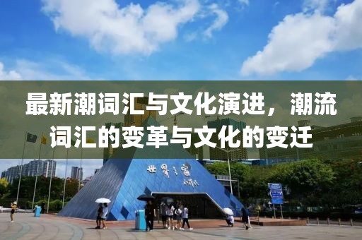 最新潮词汇与文化演进，潮流词汇的变革与文化的变迁