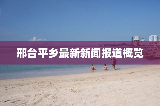 邢台平乡最新新闻报道概览