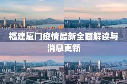 福建厦门疫情最新全面解读与消息更新