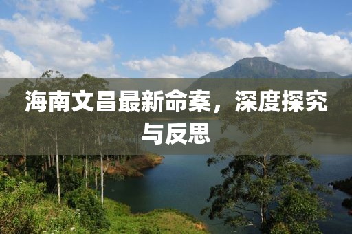 海南文昌最新命案，深度探究与反思