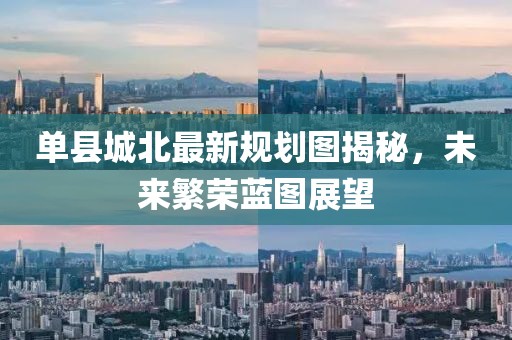 单县城北最新规划图揭秘，未来繁荣蓝图展望