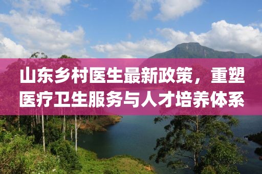 山东乡村医生最新政策，重塑医疗卫生服务与人才培养体系