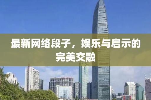 最新网络段子，娱乐与启示的完美交融