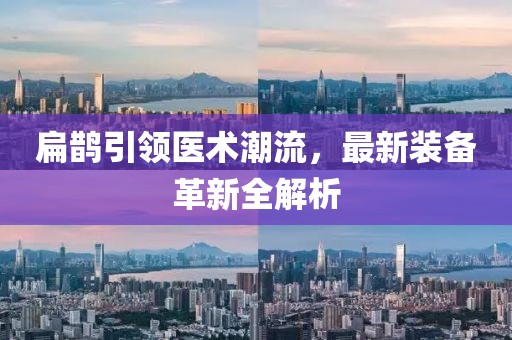 扁鹊引领医术潮流，最新装备革新全解析