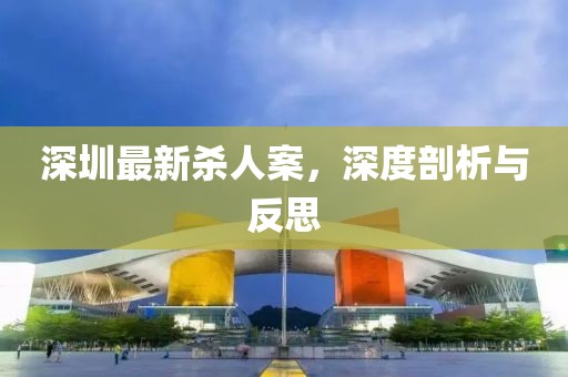 深圳最新杀人案，深度剖析与反思