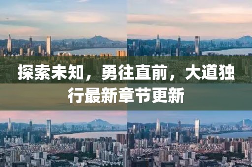 探索未知，勇往直前，大道独行最新章节更新