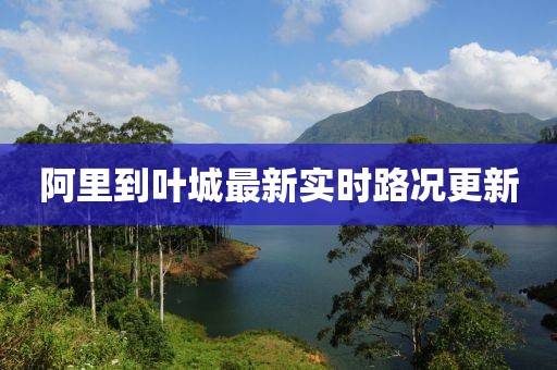 阿里到叶城最新实时路况更新