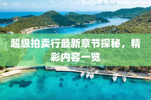 超级拍卖行最新章节探秘，精彩内容一览
