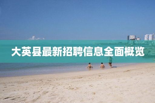 大英县最新招聘信息全面概览